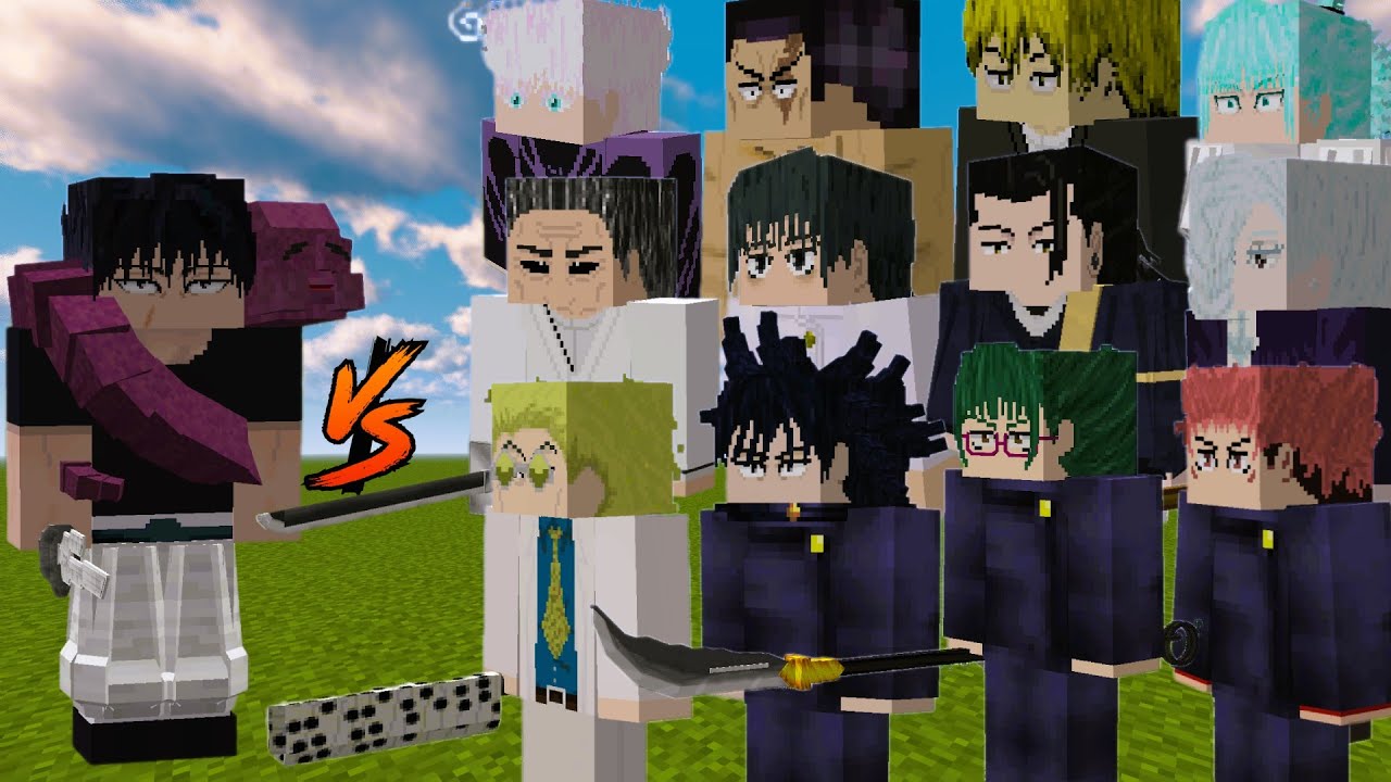 Toji Fushiguro Vs Sorcerers / minecraft