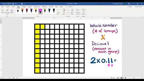 Multiplying Whole Numbers x Decimals Using Grids