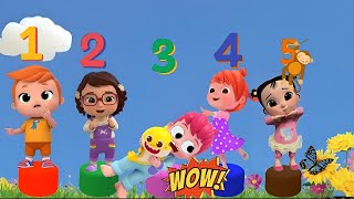 Five Little Monkeys Jumping On The Bed | Cocomelon | Bebefinn | Children Nursery Rhyme | Kids Song