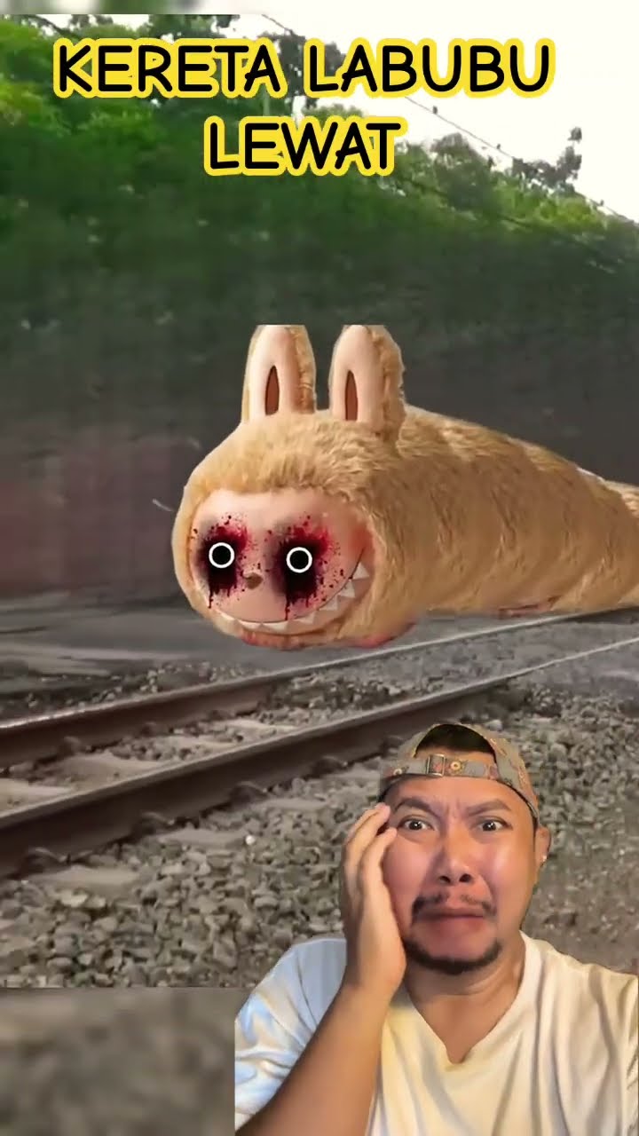 KERETA SERAM LABUBU LEWAT!!!?? #keretaapi #train #railway #shortsfeed #labubu