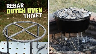 Building the Perfect Dutch Oven Stand from Rebar - DIY Campfire Trivet