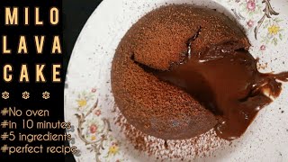In this video, we've shown a simple and easy milo lava cake recipe
using just the ingredients easily available your pantry. choco is an
excellen...