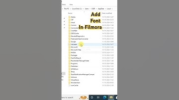 How To Add Custom Font In Filmora #shortsvideo #ytshort #shorts #trendingvideo