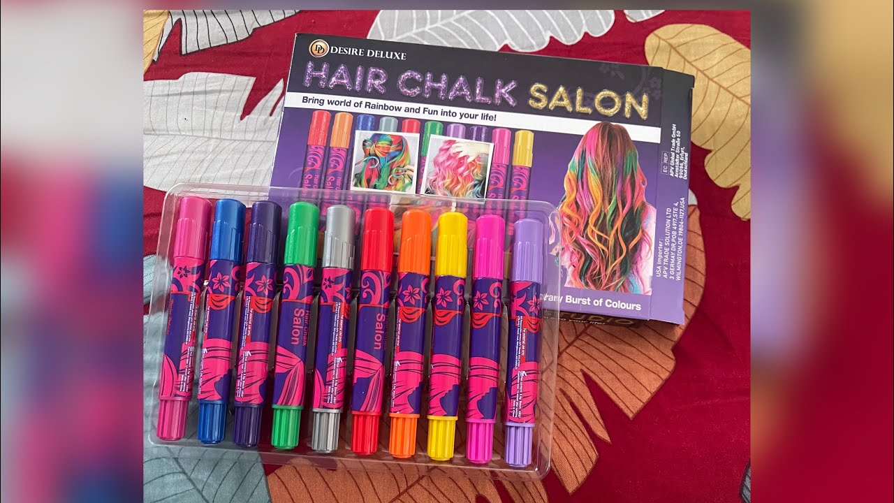 Reviewing my hair chalk salon YouTube