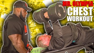 Mass Building CHEST WORKOUT with Mr. Olympia Brandon Curry