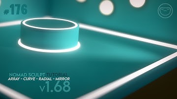#176: Nomad Sculpt v1.68 New Feature Tutorial: Array, Curve, Radial, and Mirror