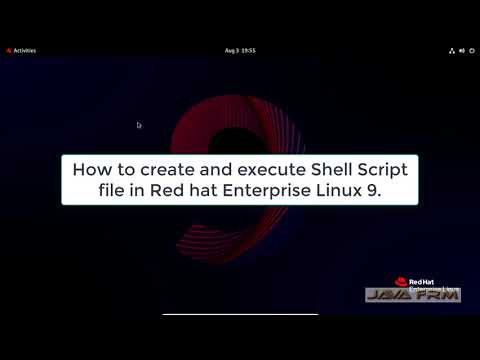 How to create and execute shell script on RHEL 9
