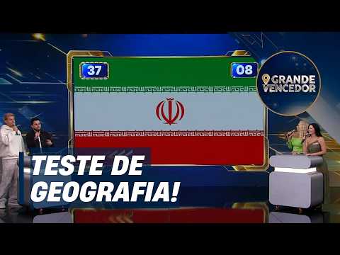 Marcelo Mesquita and Cátia Paganote test their knowledge in the flag game!