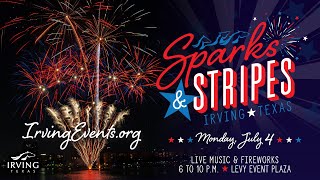 Irving Sparks and Stripes event promo
