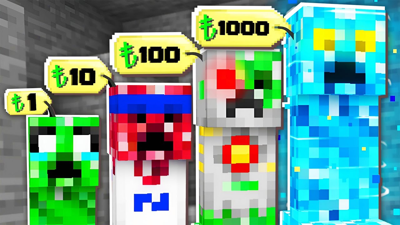 Minecraft'ta ÖZEL CREEPERLAR VAR!