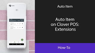 Auto Item on Clover POS: Extensions screenshot 3