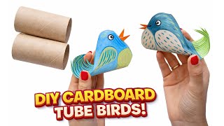 How to Make Adorable Birds from Toilet Paper Rolls 🐦 Fun & Easy Craft Idea | Step-by-Step Tutorial