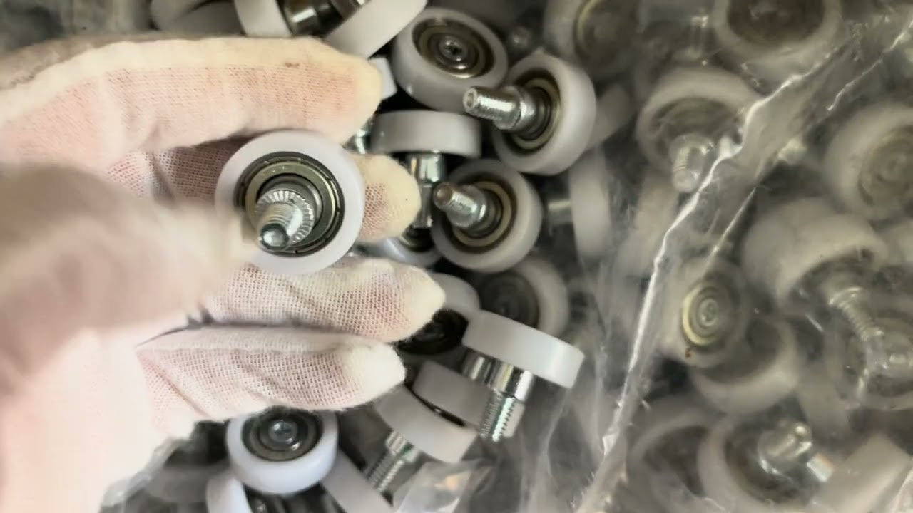 Plastic Drawer roller with metal bearing