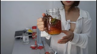 How To Make Ice Tea With Lemon And Peach By Kaye Torres Music By Lukrembro