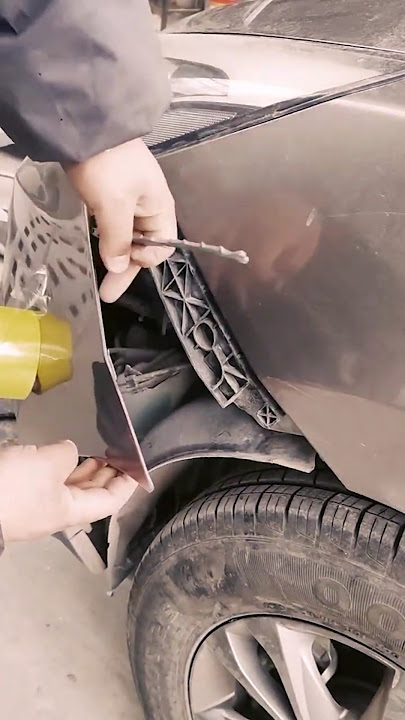 The process of simple car bumper repair