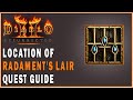 Diablo 2 resurrected  location of radaments lair radaments lair quest guide