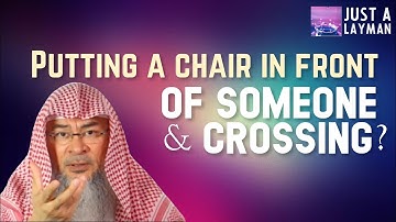 Someone placed a chair in front of me as a Sutra and crossed, is my prayer valid