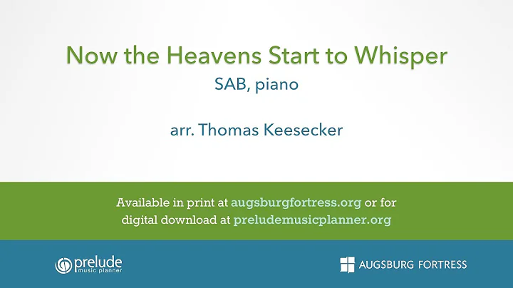 Now the Heavens Start to Whisper - Thomas Keesecker