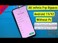 All infinix frp bypass without pc | Infinix zero x/Zero X New/Zero X Pro Google Account unlock 2023