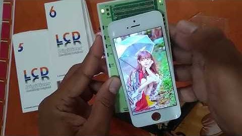 iphone 5s lcd display  test by using tester machine