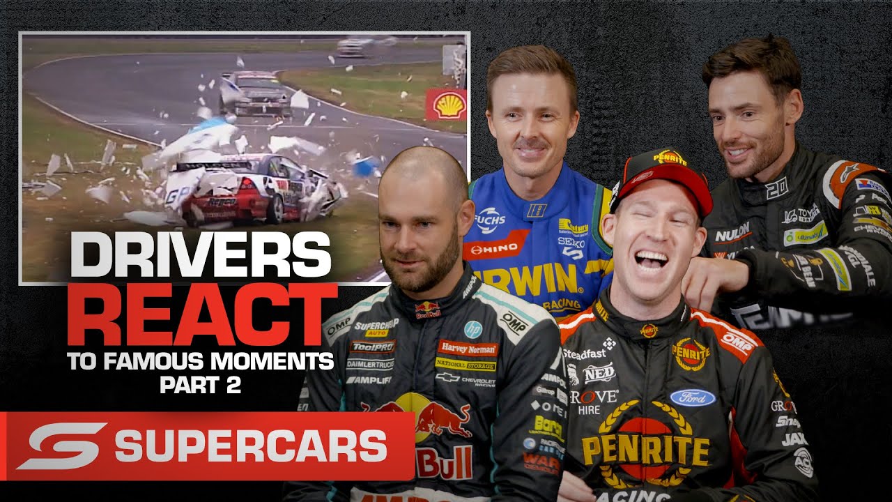 ⁣Drivers react to famous Supercars moments - Part 2 | Supercars 2022