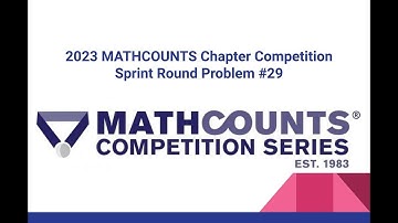 2023 MATHCOUNTS Chapter Competition Sprint Round #29