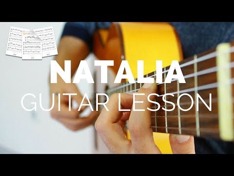 Natalia Georges Moustaki Tutorial Fingerstyle Guitar Lesson Nota Tab