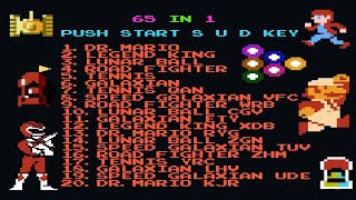 NES 65 in 1 TN Cartridge : Top Games from Classic Game Collection