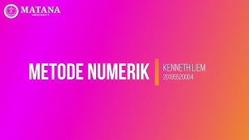 Matana University_Metode Numerik_Newton Raphson & Gauss Jordan (C++)