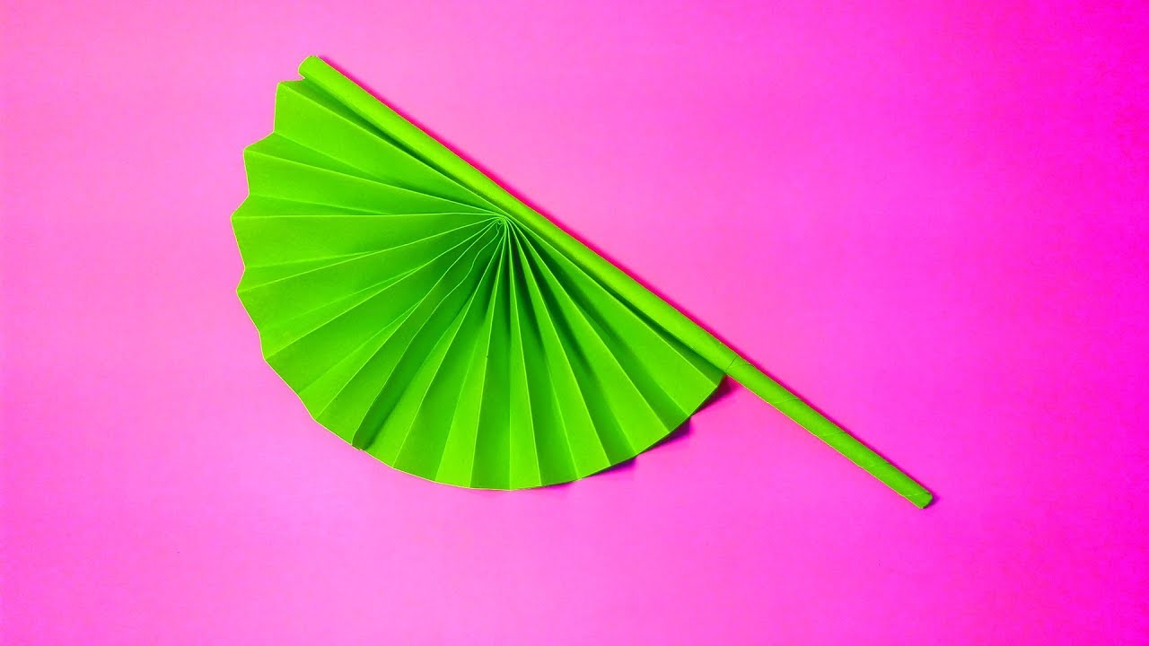 How To Make Paper Fan With Paper Step By Step Easy How To Make Paper