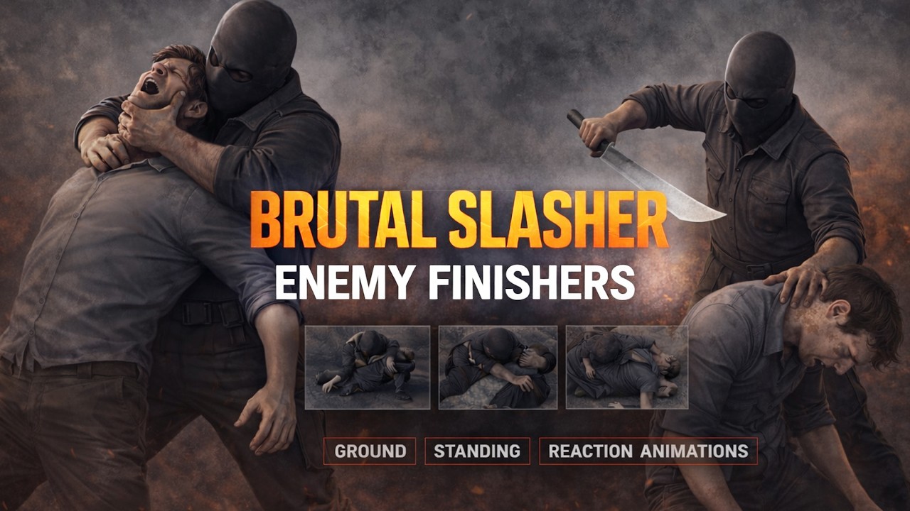 Defult Slasher Brutal Slasher Enemy Finisher Animation Pack I Buy it Now - YouTube