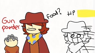 clover eats gunpowder / undertale yellow animation/