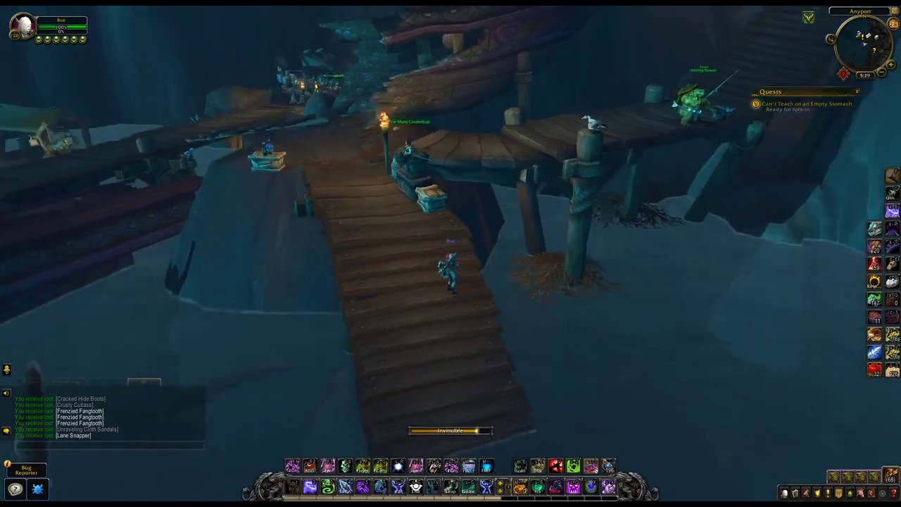 WoW BFA (HORDE) Herbalism quest - Can't Teach on an Empty Stomach (Winter's Kiss Rank 2)