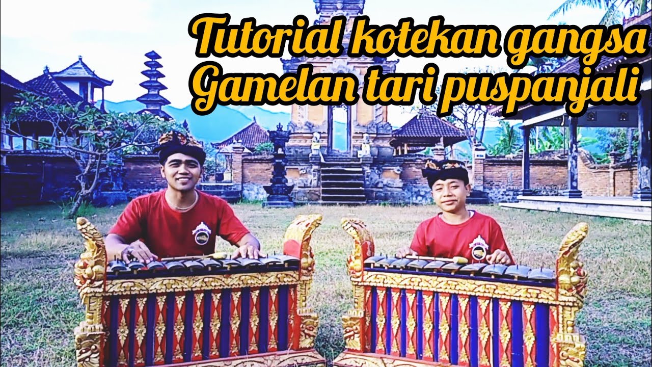Tutorial kotekan gangsa polos dan sangsih (gamelan tari puspanjali)