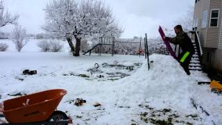 Epic Sledding face plant!