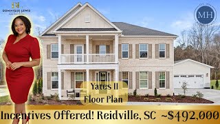 Yates II Floor Plan | Ben's Crossing | Reidville, SC | New Construction by Mungo Homes Information
