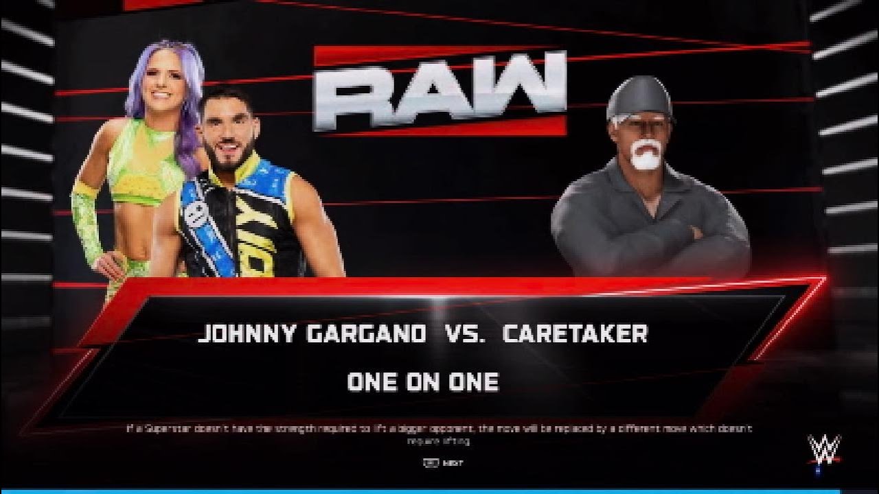 WWE Raw | Johnny Gargano vs The Caretaker WWE2K25