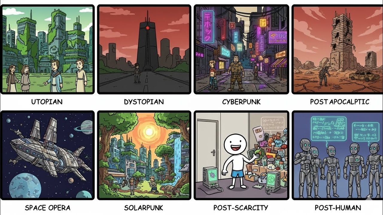 Every Sci-Fi Future Explained In 9 Minutes.