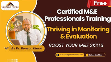 Thriving in Monitoring and Evaluation