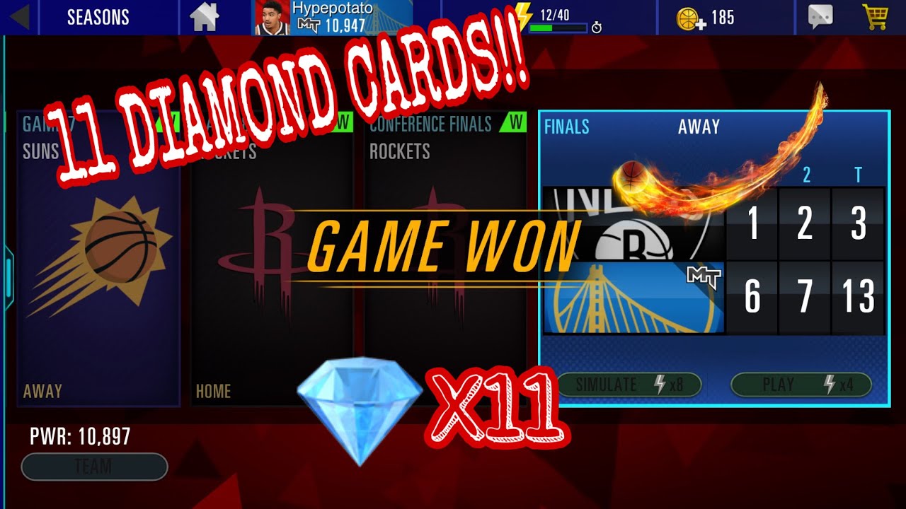 11 DIAMONDS FROM SEAONS!!! NBA 2K Mobile YouTube