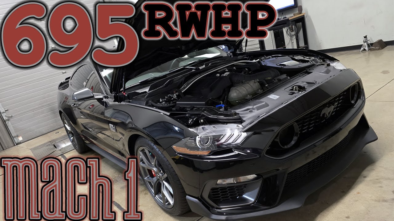 2021 Mach 1 Mustang Auto (Roush Supercharger Dyno) with long tubes at Brenspeed