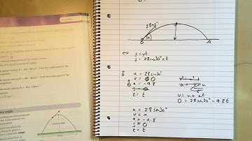 12  Projectile Motion Formulae Chapter 6 Section 4 Edexcel Applied A Level Maths