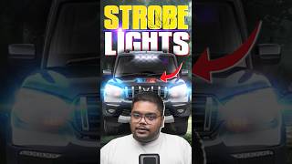 Police Strobe Lights on Private Cars?? 🚨 #shorts #police #lights #illegal #facts #awareness #cars24