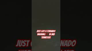 Just got a tornado warning ‼️ mid Tennessee #tennessee #skywarn #news #thunderstorm #severeweather