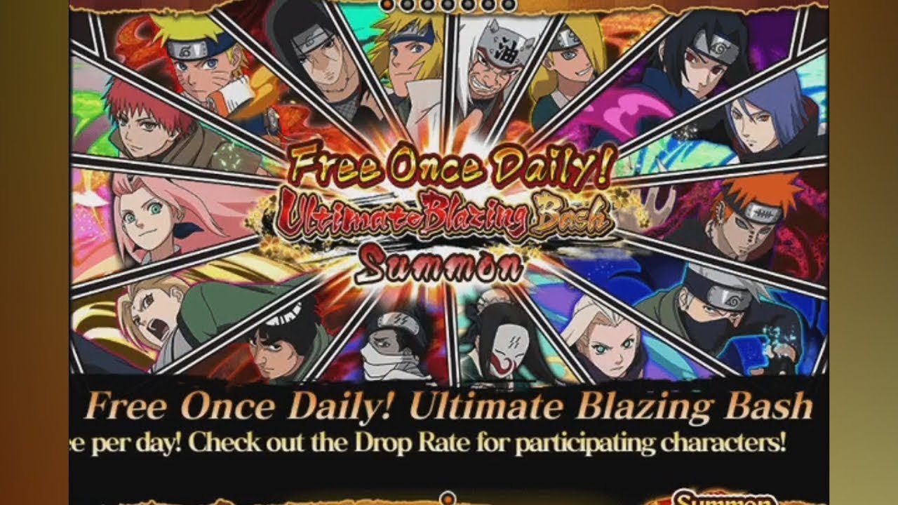 Naruto Blazing - [Blazing Bash] Free Daily Single: Summon #11