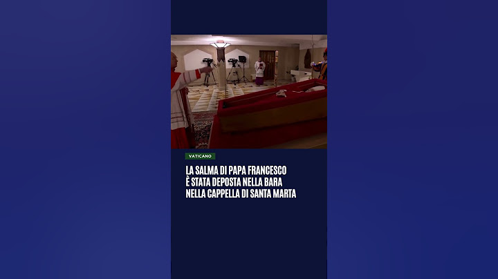 La salma di #Papa Francesco è stata deposta nella bara nella cappella di Santa Marta