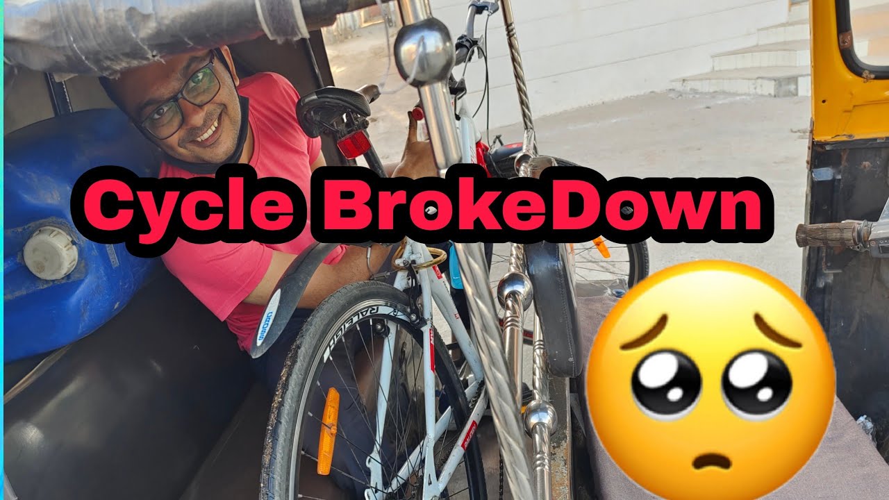 Cycle BrokeDown in 40km ride || Rickshaw leke ana pada #ridersgroup #firefox