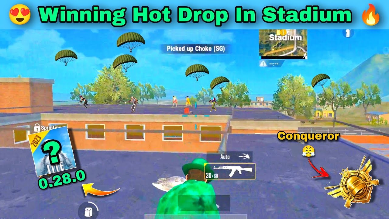 Hot Drop Winning the Stadium Hot Drop in PUBG Mobile Lite Solo vs Squad Battle ...