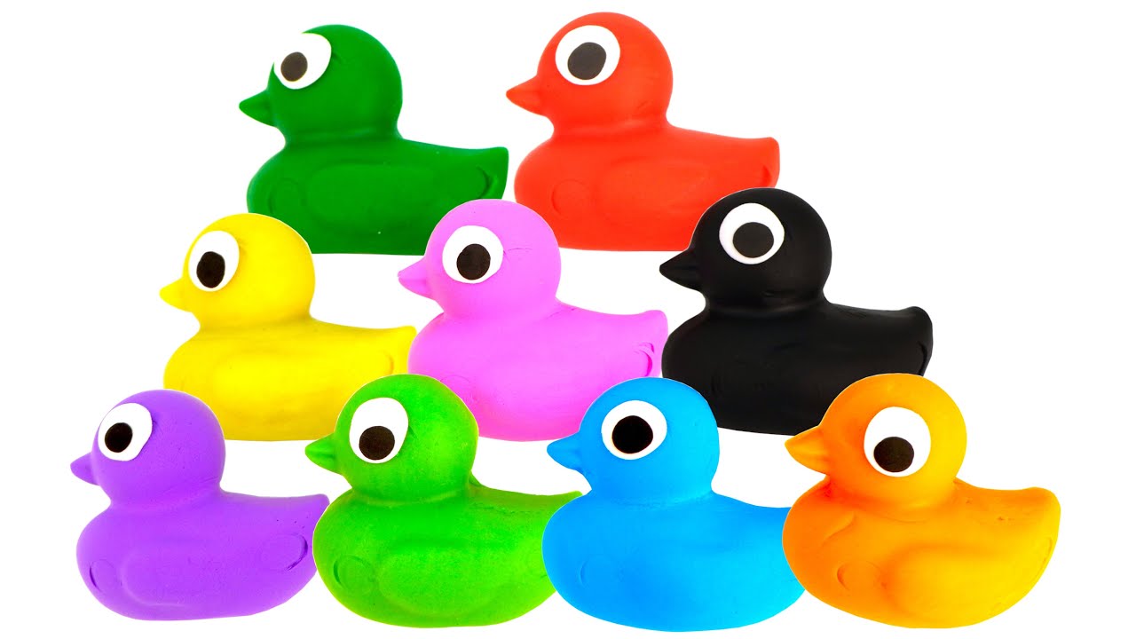 Learn Colors with Play Doh Ducks |  VIDEO FOR TODDLERS