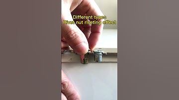 Different rivet nut riveting effects